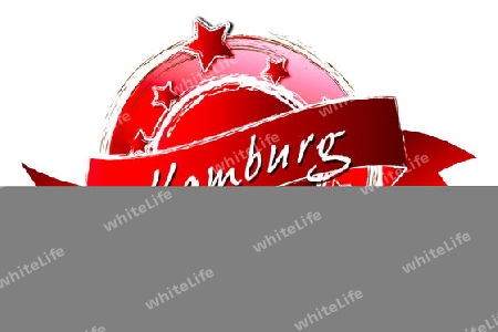 HAMBURG - Banner, Logo, Symbol im Royal Grunge Style fuer Praesentationen, Flyer, Prospekte, Internet,...