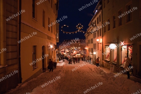 Weg zum Weihnachtsmarkt 