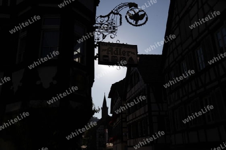 the old town of the villige Schiltach in the Blackforest in the south of Germany in Europe.