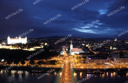 Europa, Osteuropa, Slowakei, Hauptstadt, Bratislava, Altstadt, Pressburg, Burg, Festung, Sommer,  