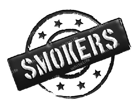 Sign and stamp for your presentation, for websites and many more named Smoker