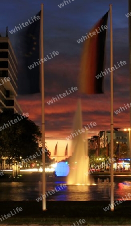 sonnenuntergang am berliner ernst reuter platz