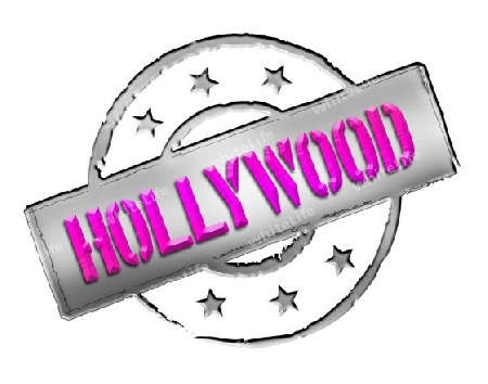 Sign, symbol, stamp or icon for your presentation, for websites and many more named HOLLYWOOD