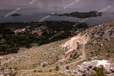 Europa, Osteuropa, Balkan. Montenegro, Skadar, See, Landschaft, Murici, Strasse, Bergstrasse, 