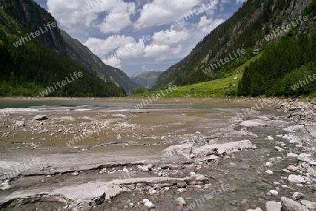 Schwemmkegel am Speicher Stillup, Zillertal, ?sterreich