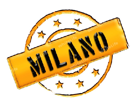 Sign and stamp for your presentation, for websites and many more named Milano