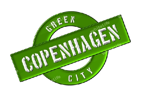 GREEN CITY COPENHAGEN - Zeichen, Symbol, Banner fuer Prospekte, Flyer, Internet, ...