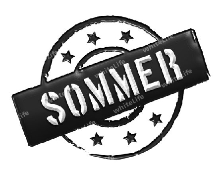 Sign and stamp for your presentation, for websites and many more named SOMMER