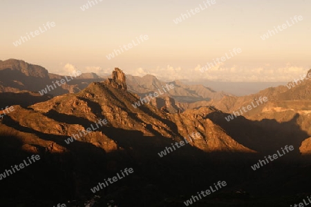 The mountain Village of  Tejeda in the centre of the Canary Island of Spain in the Atlantic ocean.