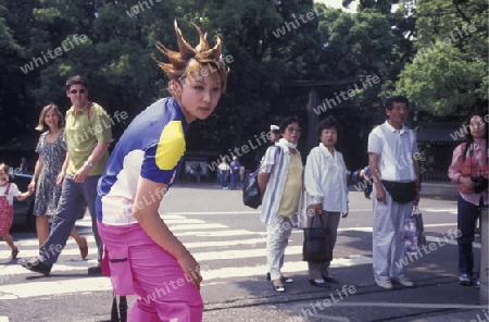 the revolucionary Rainbowkids in a squre in the City centre of Tokyo in Japan in Asia,



