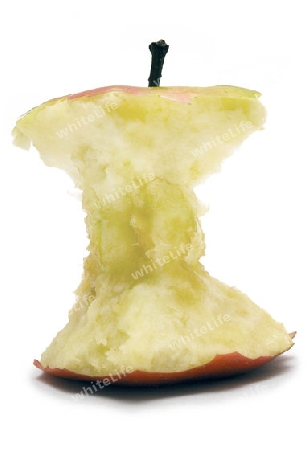 Abgenagter Apfel