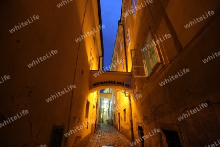 Europa, Osteuropa, Slowakei, Hauptstadt, Bratislava, Altstadt, Gasse, Sommer, Abend,  Bastova Gasse