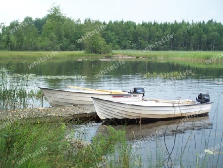 Stiille Bucht im See Bolmen