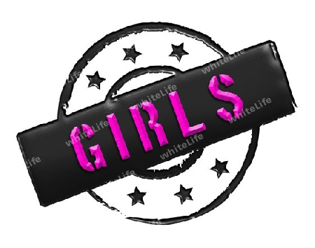 Sign, symbol, stamp or icon for your presentation, for websites and many more named GIRLS