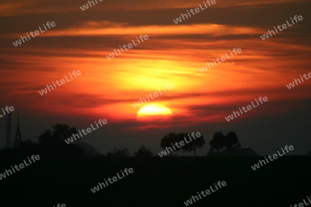 Sonnenuntergang Machern