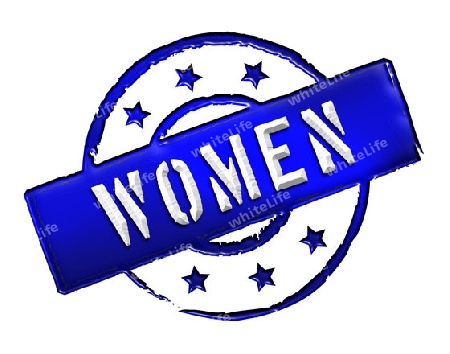 Sign, symbol, stamp or icon for your presentation, for websites and many more named WOMEN