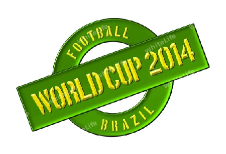 Illustration of the World Cup 2014 in Brazil as Banner for your presentation, website, inviting...