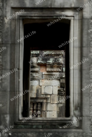 The Temple of  Preah Khan in the Temple City of Angkor near the City of Siem Riep in the west of Cambodia.