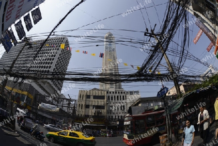 Das Stadtgebiet um Pratunam im Zentrum der Hauptstadt Bangkok von Thailand in Suedostasien.