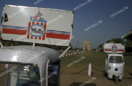 a walls ice cream shop in the city of Delhi in India.