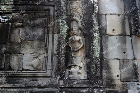 The Temple of  Banteay Kdei in the Temple City of Angkor near the City of Siem Riep in the west of Cambodia.