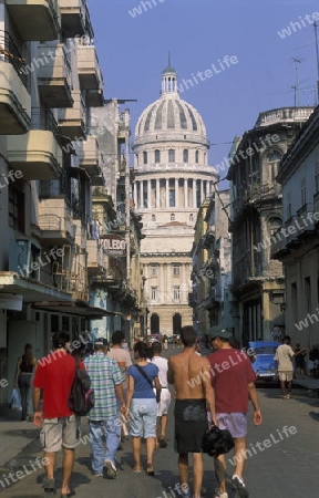 the capitolio National in the city of Havana on Cuba in the caribbean sea.