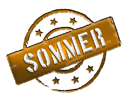 Sign and stamp for your presentation, for websites and many more named SOMMER