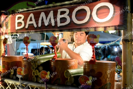 the Nightmarket in the City of Krabi on the Andaman Sea in the south of Thailand. 