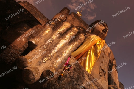 Der Wat Phra Si Ratana Mahathat im Si Satchanalai-Chaliang Historical Park rund 50 Km von Sukhothai in der Provinz Sukhothai im Norden von Thailand in Suedostasien.