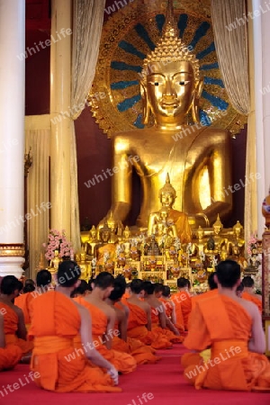 Die Architektur des Wat Phra Sing Tempel in Chiang Mai im Norden von Thailand. 