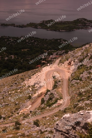 Europa, Osteuropa, Balkan. Montenegro, Skadar, See, Landschaft, Murici, Strasse, Bergstrasse,