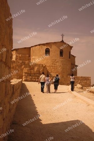 the Moses Church on the Mount Nebo in Jordan in the middle east.