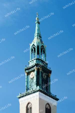 Berlin - Alexanderplatz - Marienkirche - Kirchturm