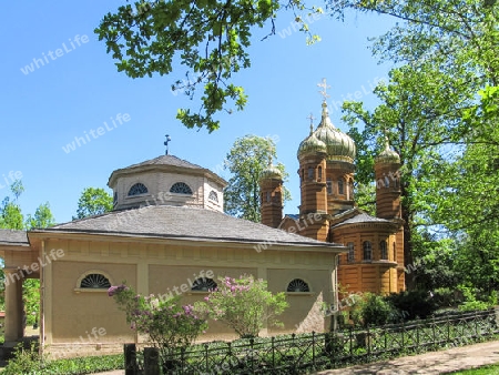 Russisch Orthodoxe Kirche und F?rstengruft auf dem Historischen Friedhof