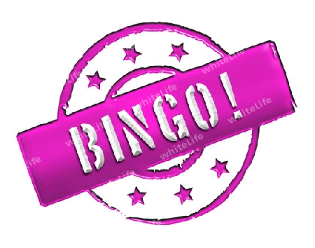 Sign, symbol, stamp or icon for your presentation, for websites and many more named BINGO!