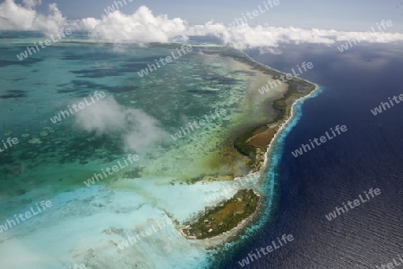 Suedamerika, Karibik, Venezuela, Los Roques, Insel, Atoll, Archipfel, Luftbild, Wolken, Klima, Meer, Wetter, Reef,