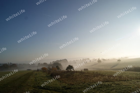 Landschaft im Nebel