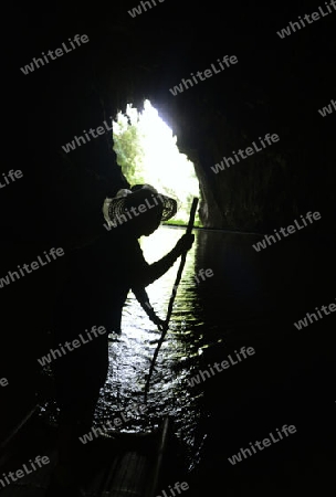 Die Hoehle Cave Pangmapha in der Bergregion von Soppong im norden von Thailand in Suedostasien.