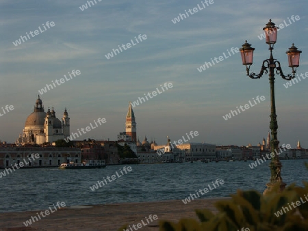 Venedig-Blick von Giudecca in der Abendd?mmerung