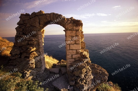 the Kap Kaliakra on the blacksea coast near the town of Balcik in Bulgaria in east Europe.