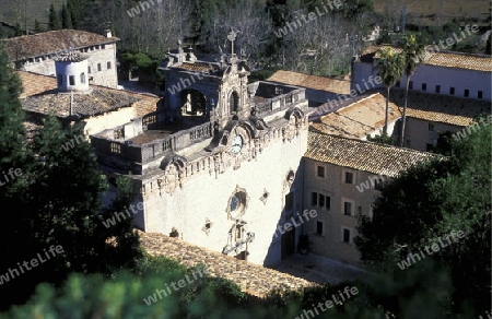 Das Kloster von Liuc im Norden der Insel Mallorca einer der Balearen Inseln im Mittelmeer. 