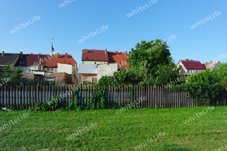 Altstadt hinter Lattenzaun