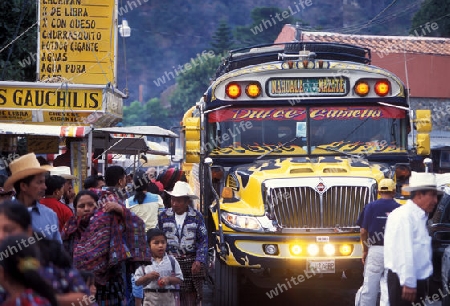 the old city in the town of Antigua in Guatemala in central America.   