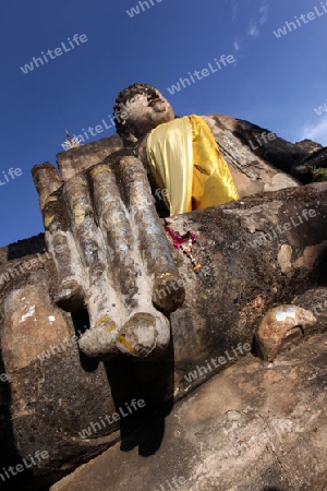 Der Wat Phra Si Ratana Mahathat im Si Satchanalai-Chaliang Historical Park rund 50 Km von Sukhothai in der Provinz Sukhothai im Norden von Thailand in Suedostasien.