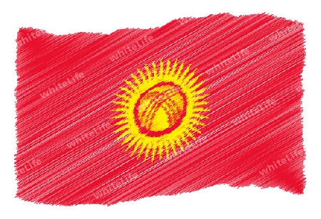 Kyrgyzstan - The beloved country as a symbolic representation as heart - Das geliebte Land als symbolische Darstellung als Herz