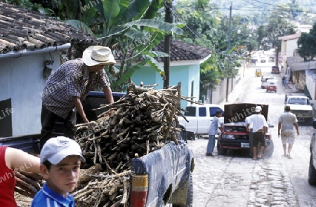 the old town of the city Copan in Honduras in Central America,