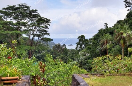 Beautiful impressions of the tropical landscape paradise on the Seychelles islands