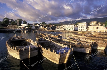 the Harbour in the city of Moroni in the Island of  Comoros in the Indian Ocean in Africa   