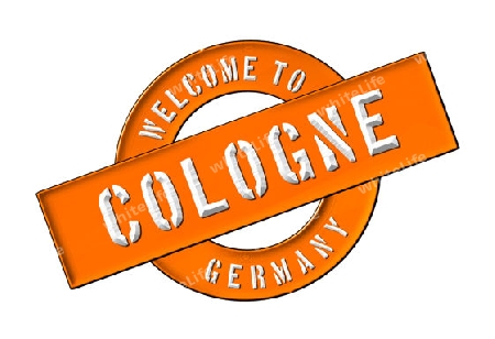 Illustration of WELCOME TO COLOGNE as Banner for your presentation, website, inviting...