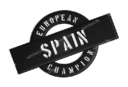 European Champion - Spain - Zeichen, Symbol, Banner fuer Prospekte, Flyer, Internet, ...